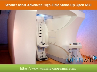 World's Most Advanced High-Field Stand-Up Open MRI