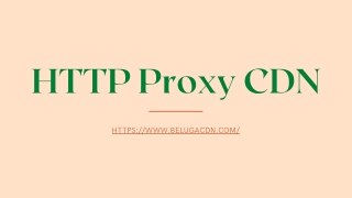 HTTP Proxy CDN