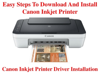 Easy Steps to Download and Install Canon Inkjet Printer