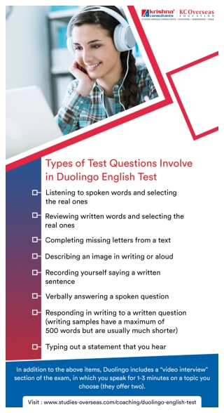 Duolingo online test from home