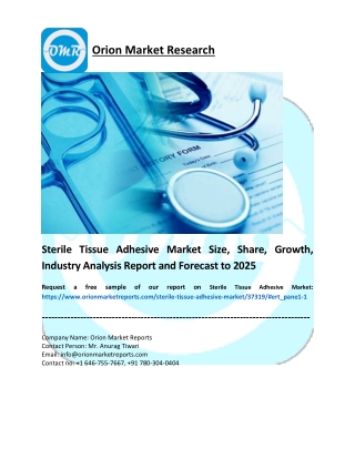 Sterile Tissue Adhesive Market