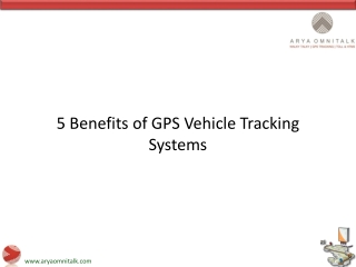 5 Benefits of GPS Vehicle Tracking Systems