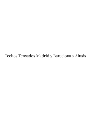 Techos Tensados