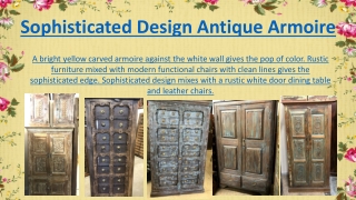 Sophisticated Design Antique Armoire