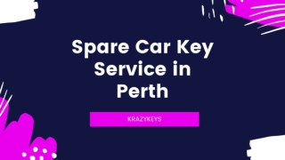 KrazyKeys for Spare Car Key Service in Perth