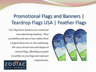 Promotional Flags and Banners | Teardrop Flags USA | Feather Flags