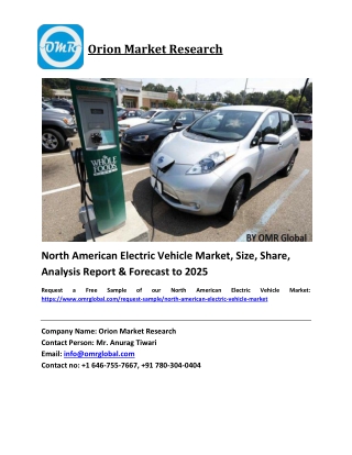 North American Electric Vehicle Market Growth, Size, Share, Industry Report and Forecast 2019-2025