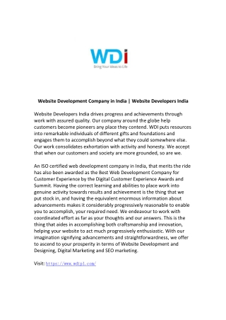 Website Development Company India |Website Developers India