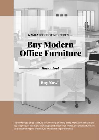 Buy Modern Office Furniture in Manila