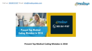 Prevent Top Medical Coding Mistakes in 2018