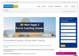 JEE b arch Coaching