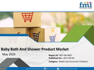 New FMI Report Explores Impact of COVID-19 Outbreak on Baby Bath And Shower Product Market