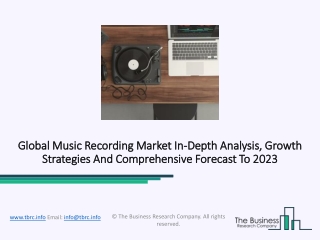 Music Recording Market Research by Geography, Type and Application