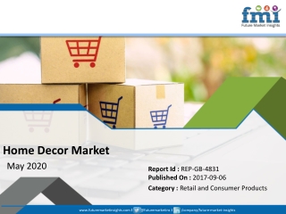 New FMI Report Explores Impact of COVID-19 Outbreak on Home Decor Market