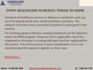 Expat Healthcare in Mexico- Things to Know