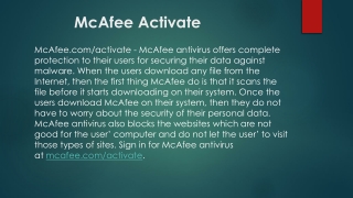 mcafee.com/activate