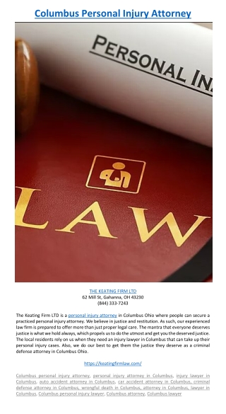 Columbus Personal Injury Attorney