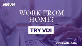 VDI for Remote Working
