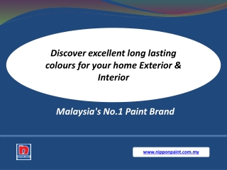 Longest-Lasting Exterior Paint Colours- Nippon Paint Malaysia