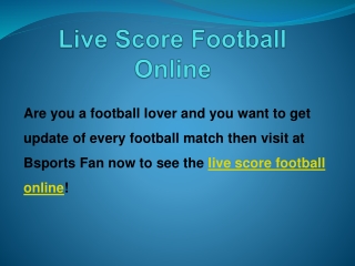 Online Sports Scores