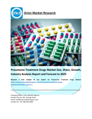 Pneumonia Treatment Drugs Market