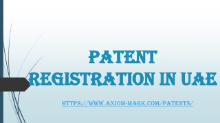 Patent Registration in UAE