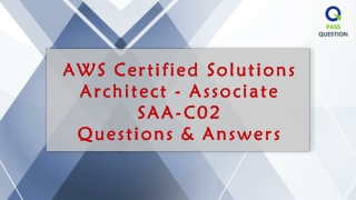 AWS Certified Solutions Architect – Associate SAA-C02 Dumps