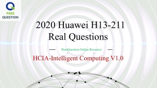 HCIA-Intelligent Computing H13-211 Training Material