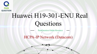 HCPA-IP Network (Datacom) H19-301-ENU Dumps