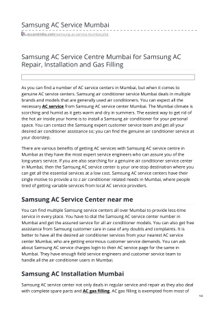 Samsung AC Services within 90 min