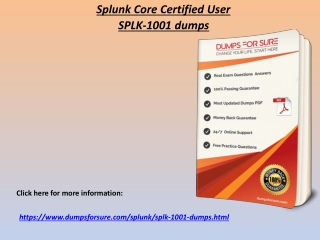 Get SPLK-1001 Exam Dumps - Splunk SPLK-1001 PDF