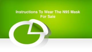 Instructions To Wear The N95 Mask For Sale