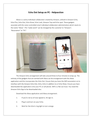 Echo Dot Setup on PC - Helpsection