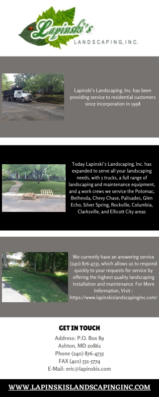 Landscape Maintenance Services Ellicott City MD