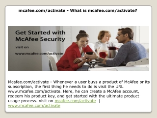 mcafee.com/activate - What is mcafee.com/activate?