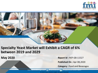 Specialty Yeast Market Growth (CAGR of 6 %), Trends, Size, Share by 2029 | FMI Report