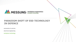 Paradigm Shift of ESD Technology in Defence