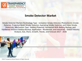 Smoke Detector Market to be worth US$ 2,100 Mn by the end of 2026