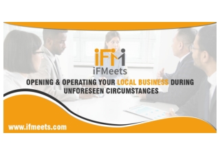 Top tips on opening & operating your local business in the present crisis