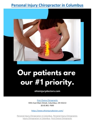 Personal Injury Chiropractor in Columbus