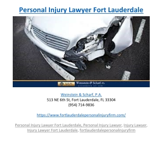 Personal Injury Lawyer Fort Lauderdale