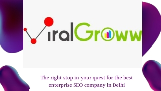 Professional enterprise SEO services