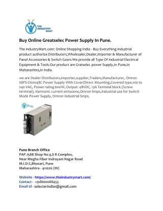 buy online greatselec power supply