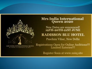 Participate in the top beauty pageant in India