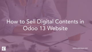 How to Sell Digital Contents in Odoo 13 Website