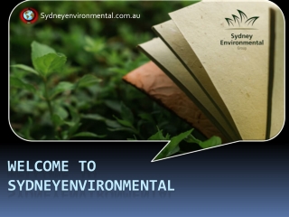 Welcome To Sydneyenvironmental