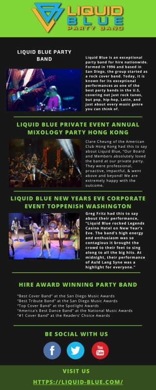 Liquid Blue Party Band