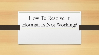 Why Is My Hotmail Not Working ON Mac