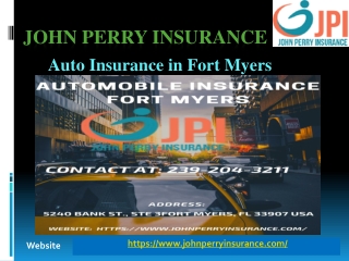 Automobile insurance Fort Myers