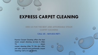 Carpet Cleaning’s Tale And How It ended